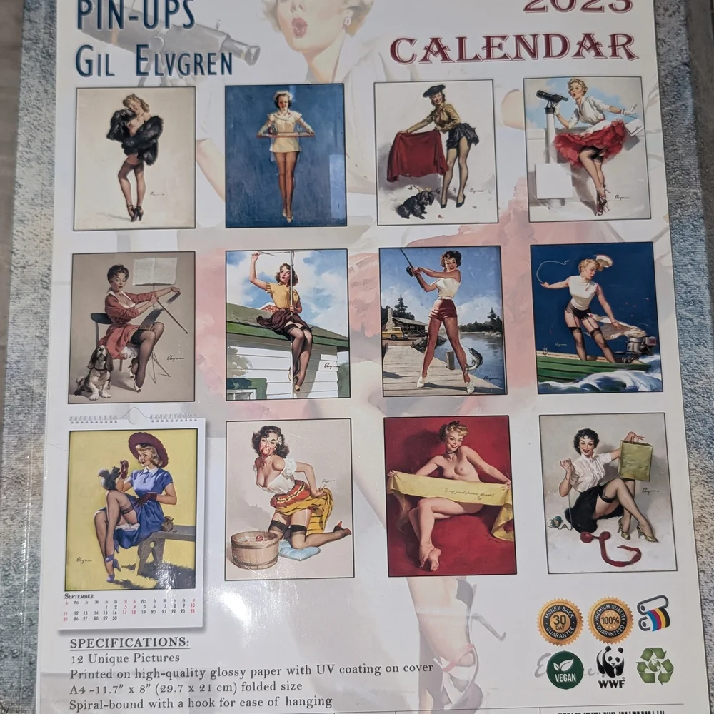 Pin-Ups 2023 Calendar - Vintage Style